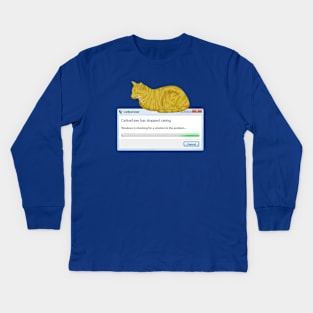 Catloaf.exe Kids Long Sleeve T-Shirt